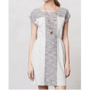 Anthropologie Edme & Esyllte Gray Cotton Space Dye Day Dress Medium Cozy Comfy